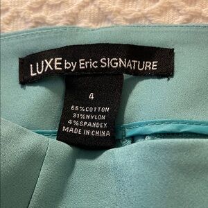 Stella by  Luxe Twill Aqua side zip pants